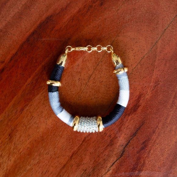 Handmade colorful bracelet gold plated adjustable new - Picture 1 of 4